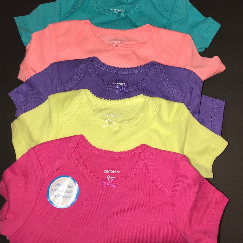 Carter’s 5-Pack Short-Sleeve Bodysuits Girls